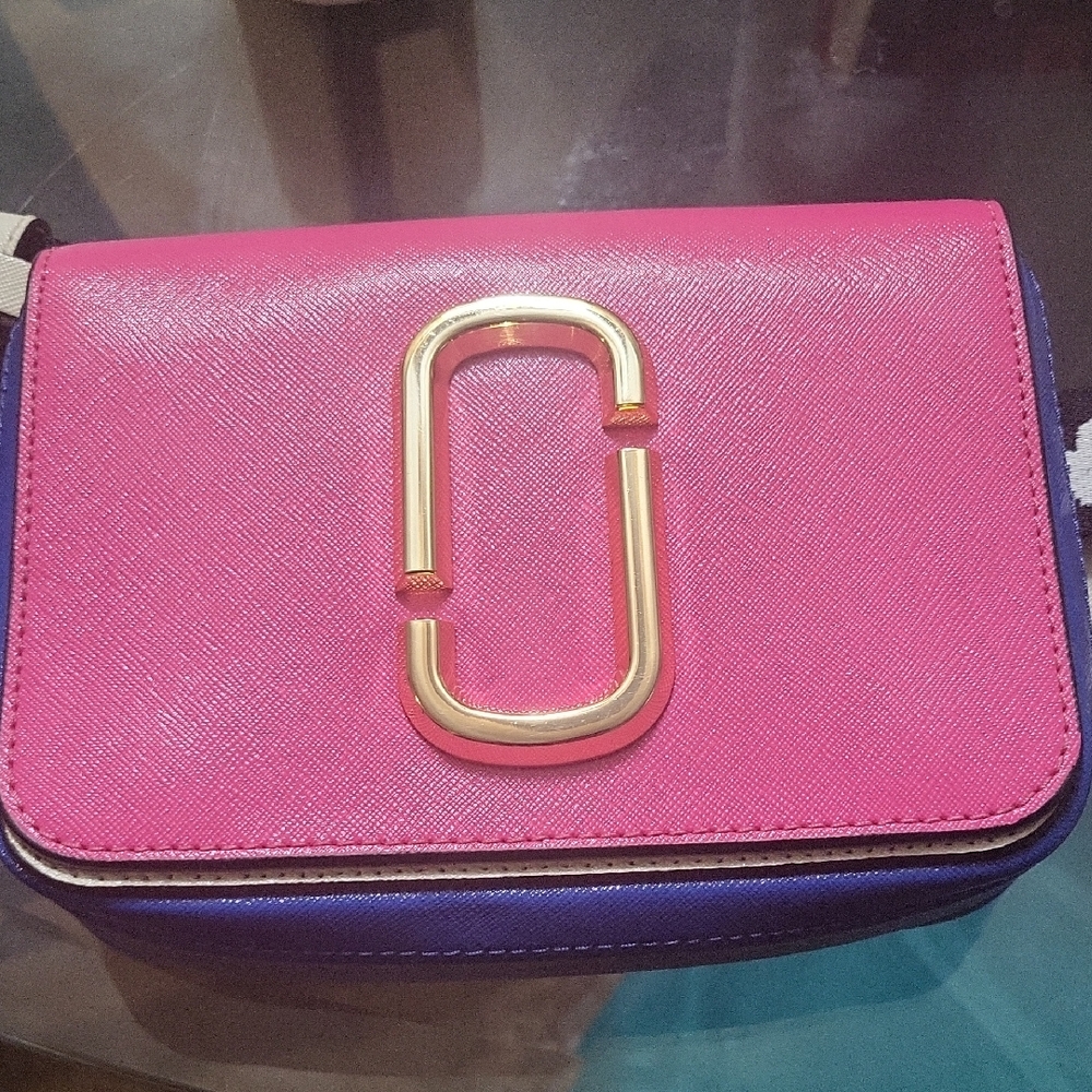Marc Jacobs Pink and Blue Crossbody Bag